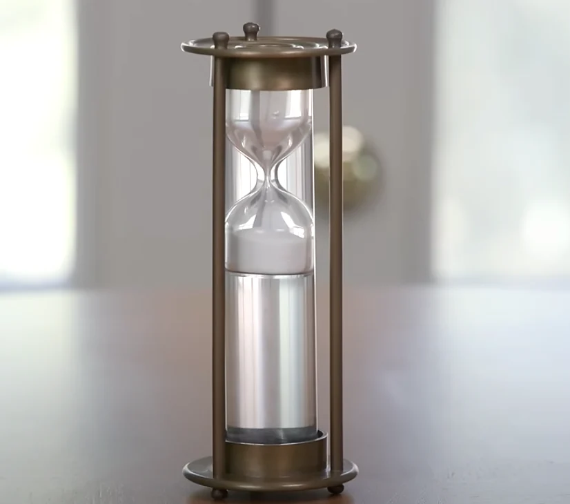 Sandtimer Antique Brass Patina 3 Minute - Image 2