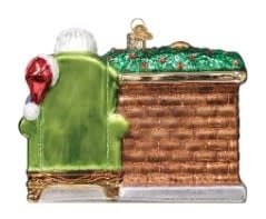 Santa At Hearth Ornament - Image 3
