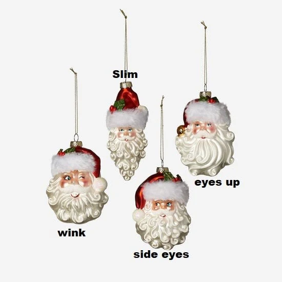 Santa Head Ornament