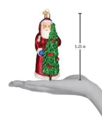 Santa With Calling Birds Ornament - Image 2