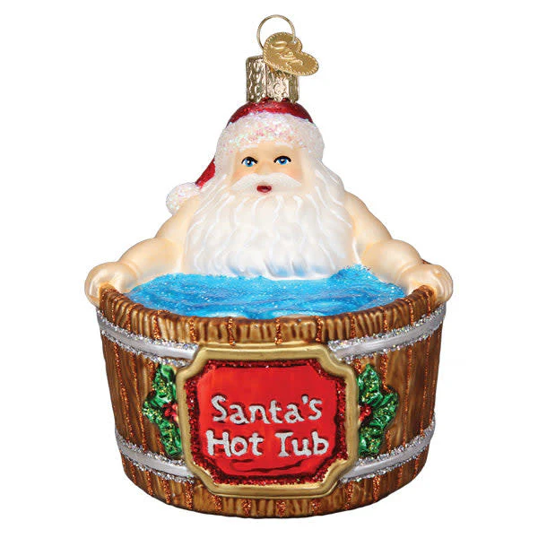 Santa's Hot Tub Ornament - Image 2