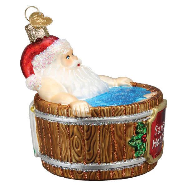 Santa's Hot Tub Ornament - Image 3