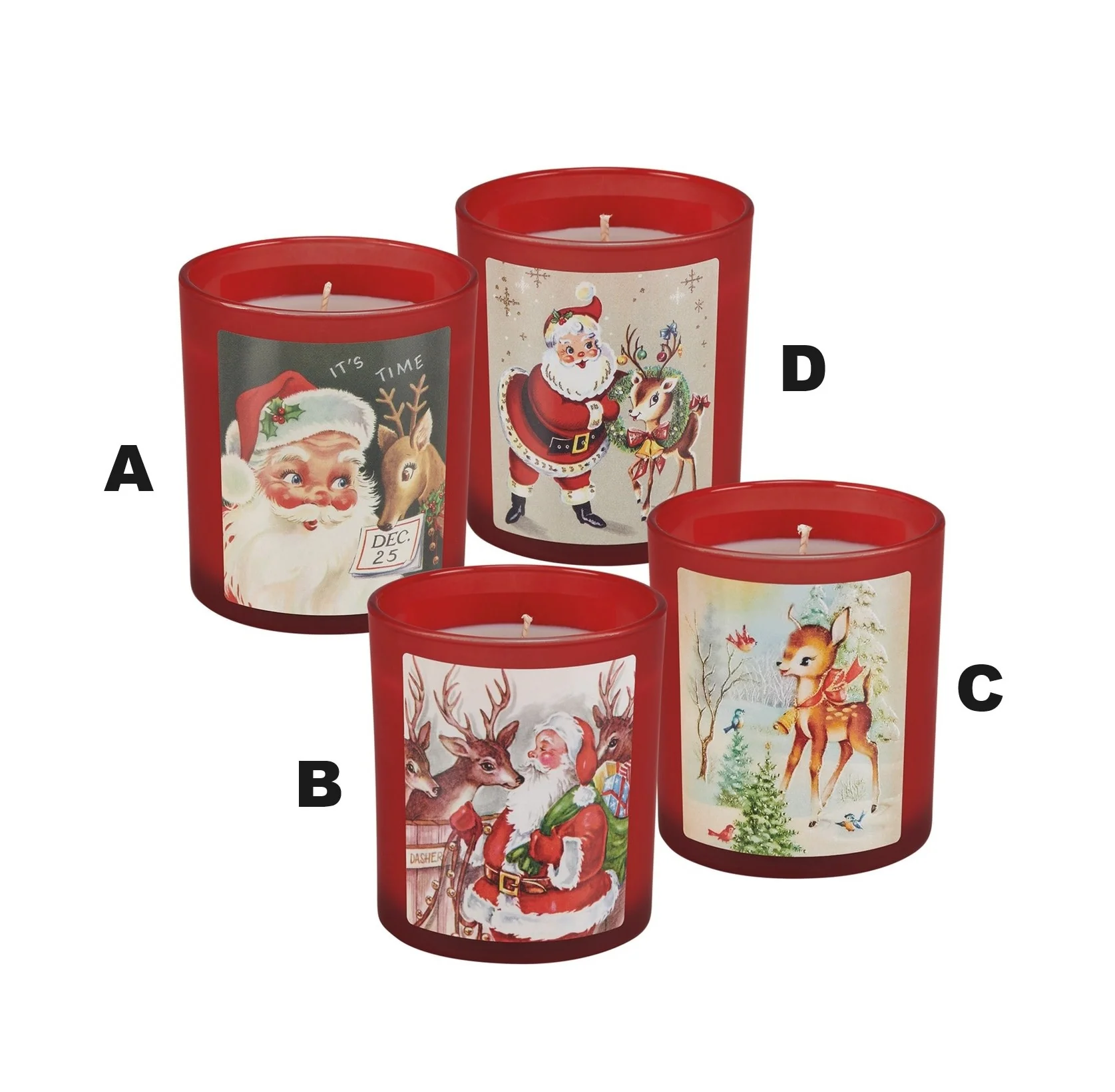 Santa's Reindeer Candle