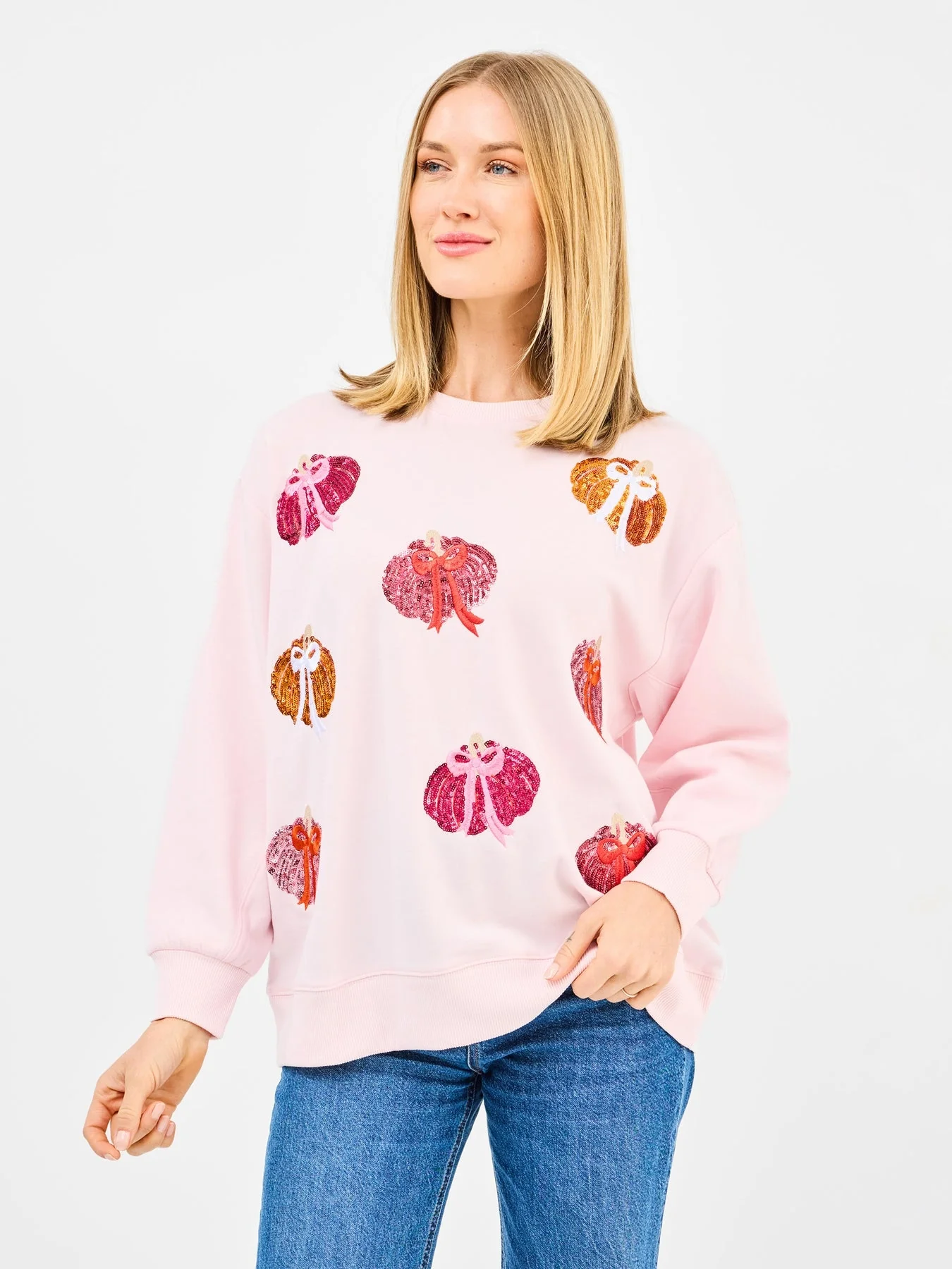 Sarah Sweatshirt Pumpkin Bows