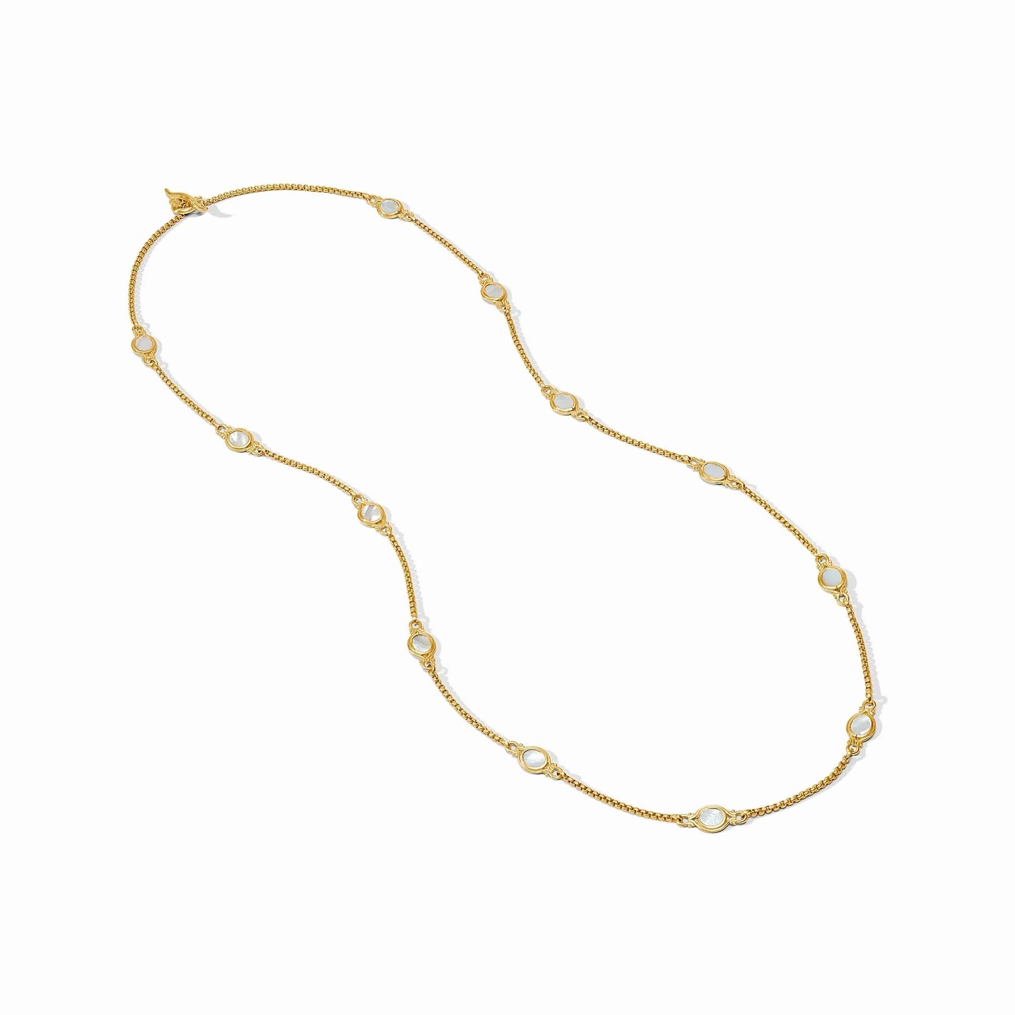 Saratoga Stone Station Necklace Mother of Pearl - Image 2