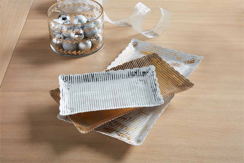 SCALLOP METALLIC TRAY