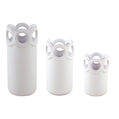 Scalloped Bud Vases