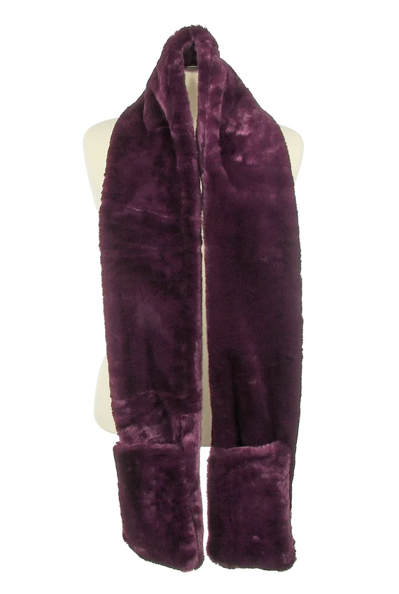 Scarf Fur Plush With Pockets - Image 3