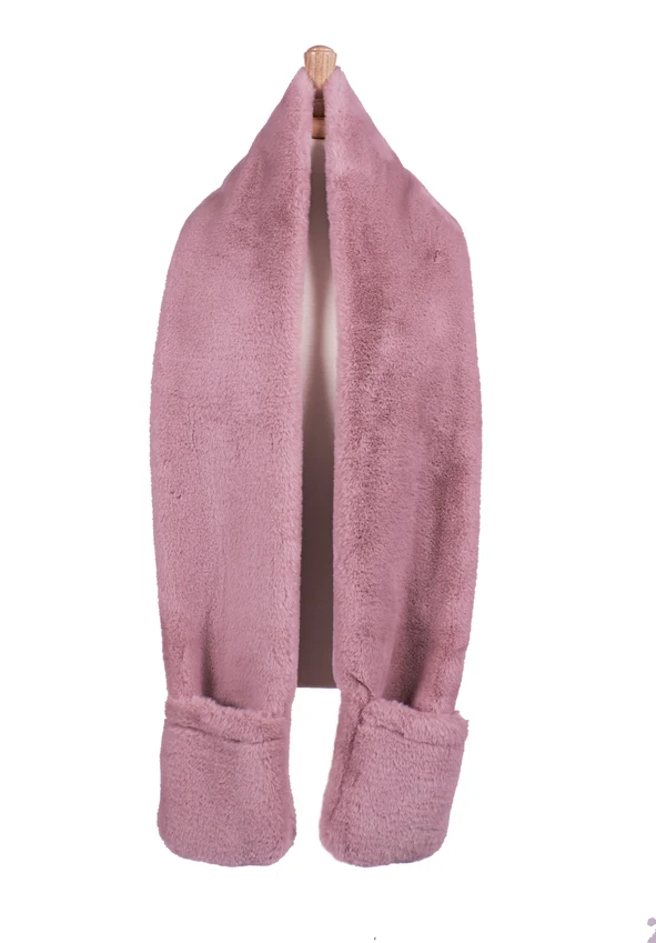 Scarf Fur Plush With Pockets - Image 5