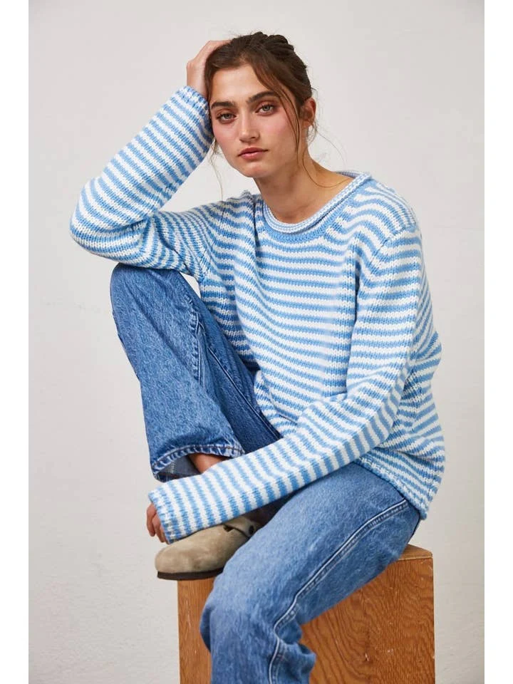 Selene Everyday Cozy Stripe Knit Sweater - Image 10