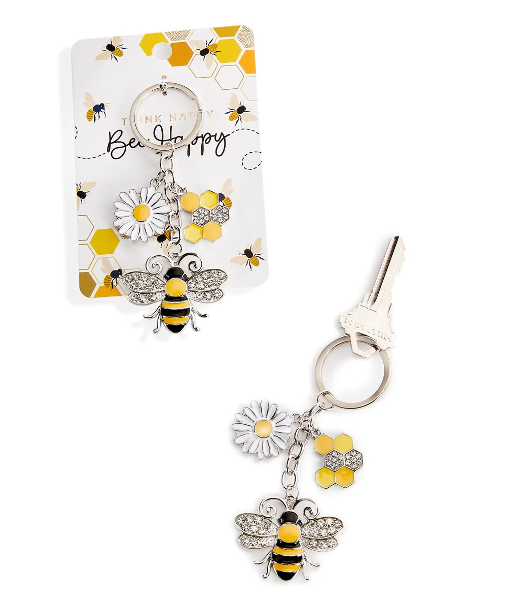 Sentiment Card w/Bee Flower Keychain