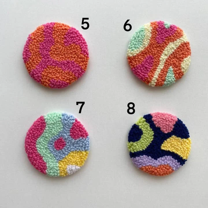 Car Coasters, Punch Needle Car Coaster - Image 2