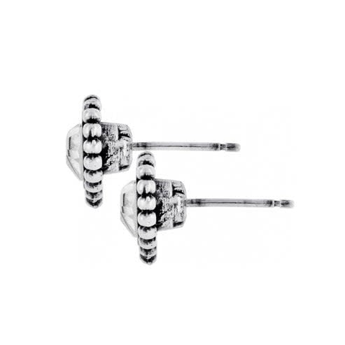 Shimmer Heart Mini Post Earrings - Image 2
