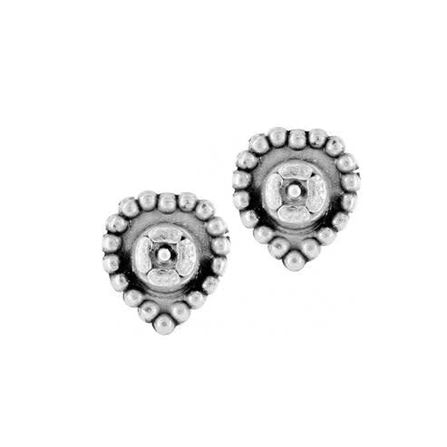 Shimmer Heart Mini Post Earrings - Image 3