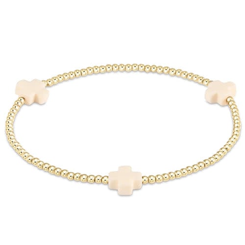 Signature Cross Gold Pattern 2MM Bead Bracelet - Image 10
