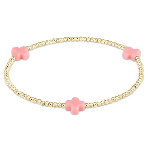 Signature Cross Gold Pattern 2MM Bead Bracelet - Image 11