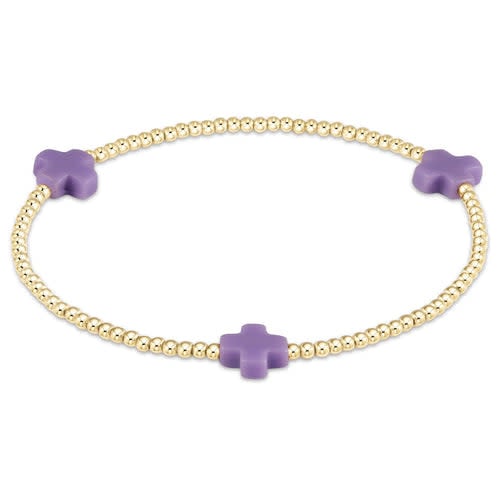Signature Cross Gold Pattern 2MM Bead Bracelet - Image 12