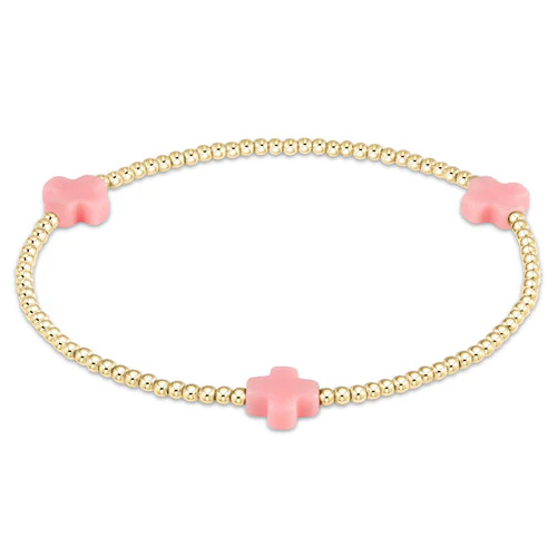 Signature Cross Gold Pattern 2MM Bead Bracelet - Image 21