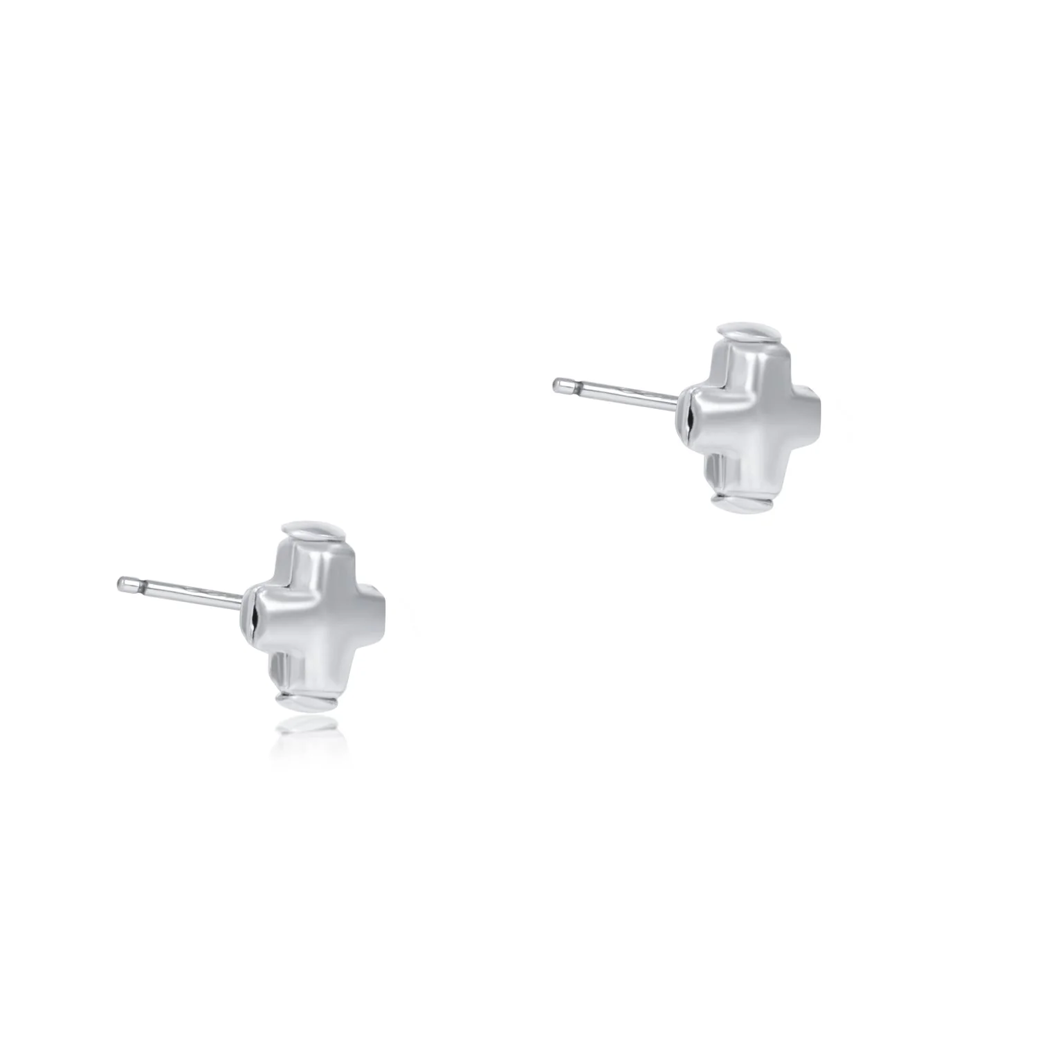 Signature Cross Small Sterling Stud - Sterling