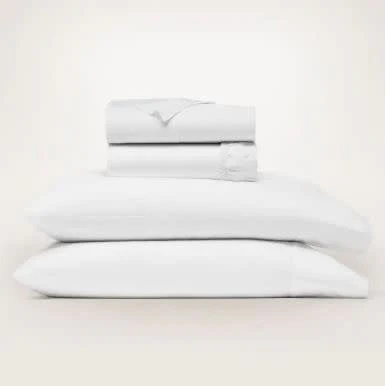 Signature Hemmed Sheet Set - King White - Image 3