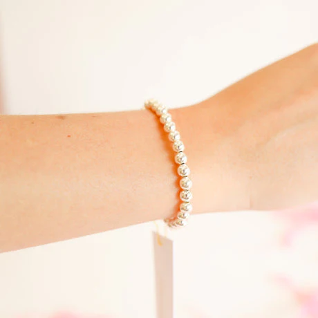 Silver Beaded Bracelet - Image 6