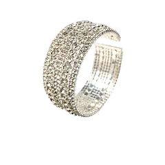 Silver Bling Open Cuff Bracelet