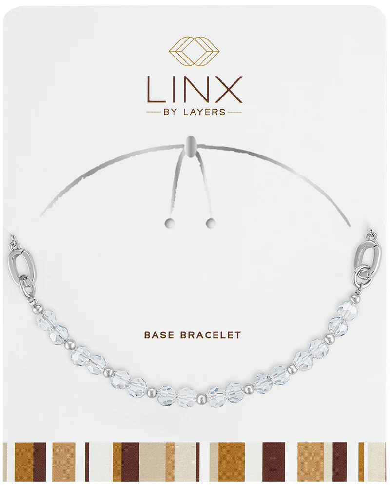 Silver Gray Facet LINX Base Bracelet