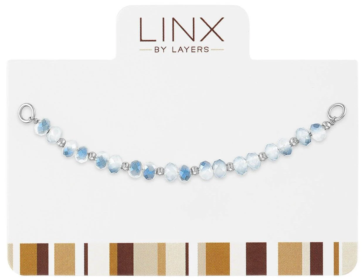 Silver Transitioning White to Blue Facet LINX Add-on
