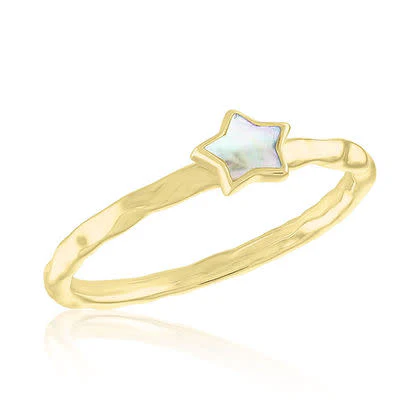 Single SS Star Gold Layers Ring - Image 5
