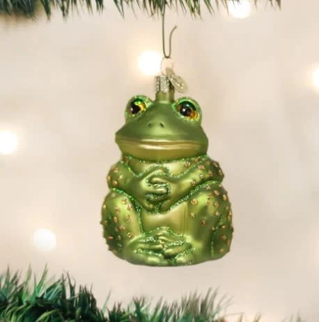 Sitting Frog Ornament
