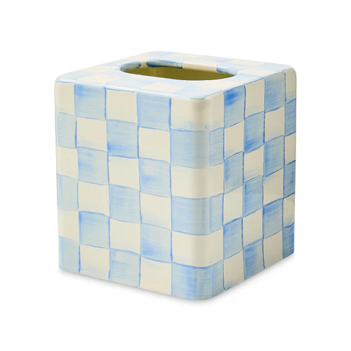 Sky Check Boutique Tissue Box Cover - Image 2