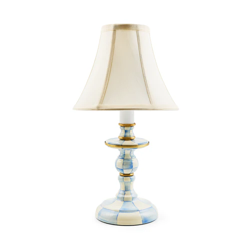 Mackenzie Childs Sky Check Candlestick LampSky Check Candlestick Lamp