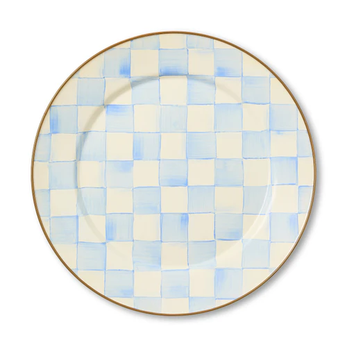 Mackenzie Childs Sky Check Charger/Plate