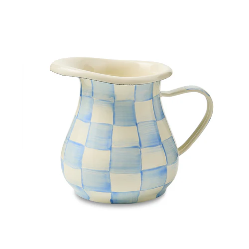 Mackenzie Childs Sky Check Creamer