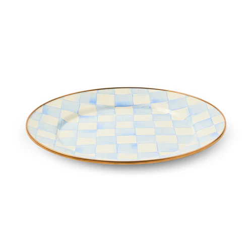 Mackenzie Childs Sky Check Dinner Plate