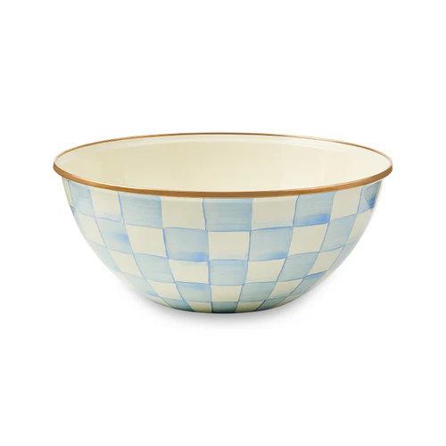 Mackenzie Childs Sky Check Large Everyday Bowl