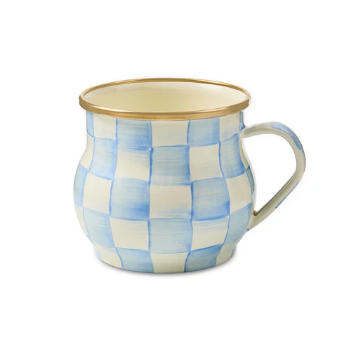 Mackenzie Childs Sky Check Mug
