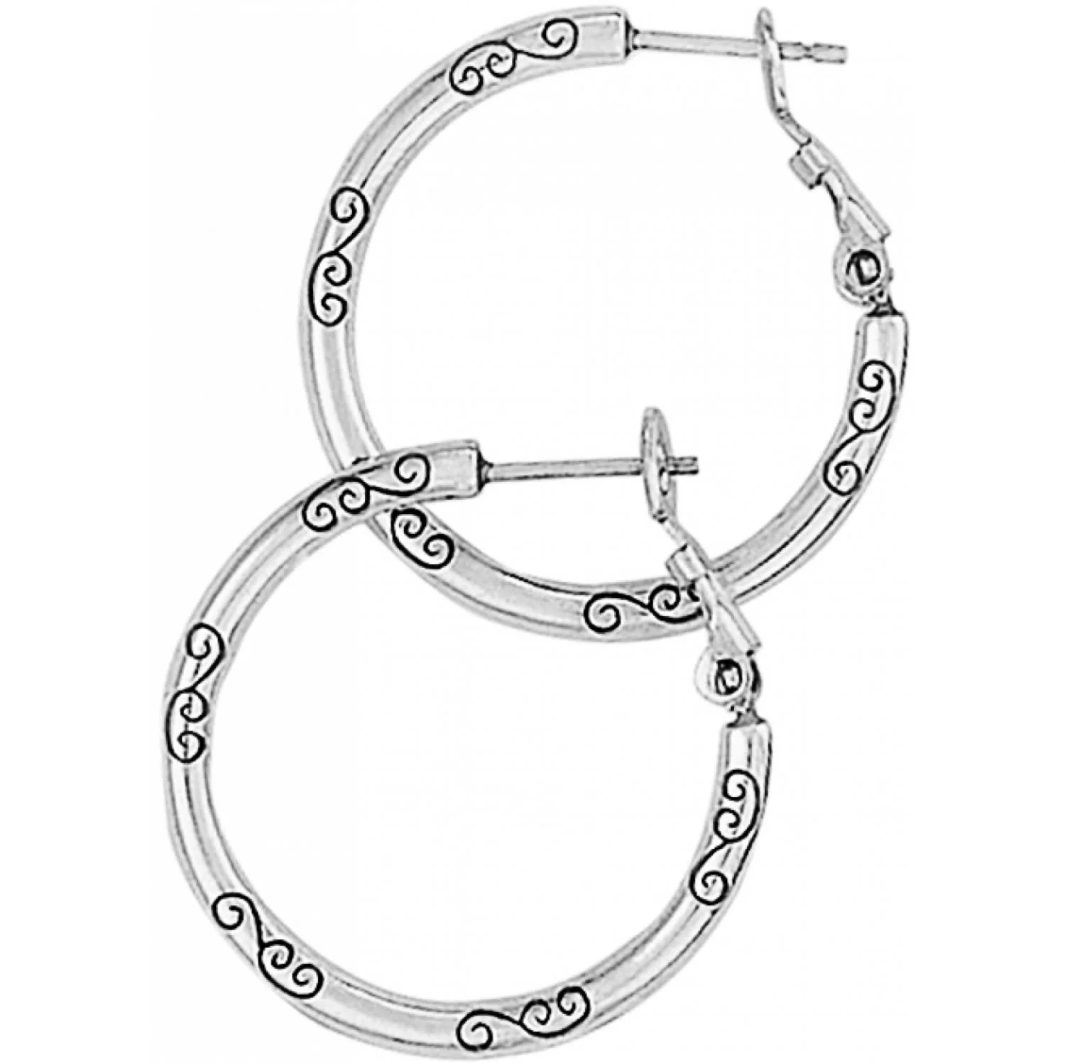 Small Hoop Charm Earrings - Image 2