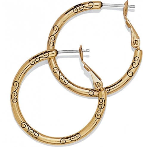 Small Hoop Charm Earrings - Image 3