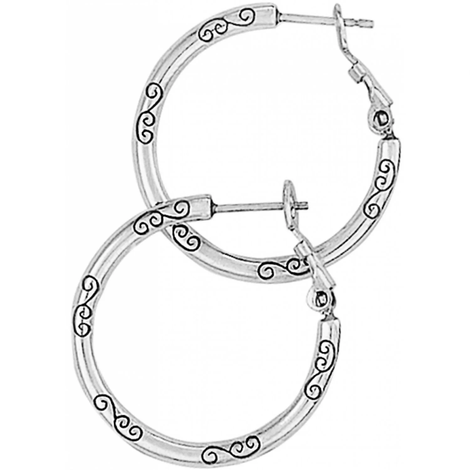 Small Hoop Charm Earrings - Image 5