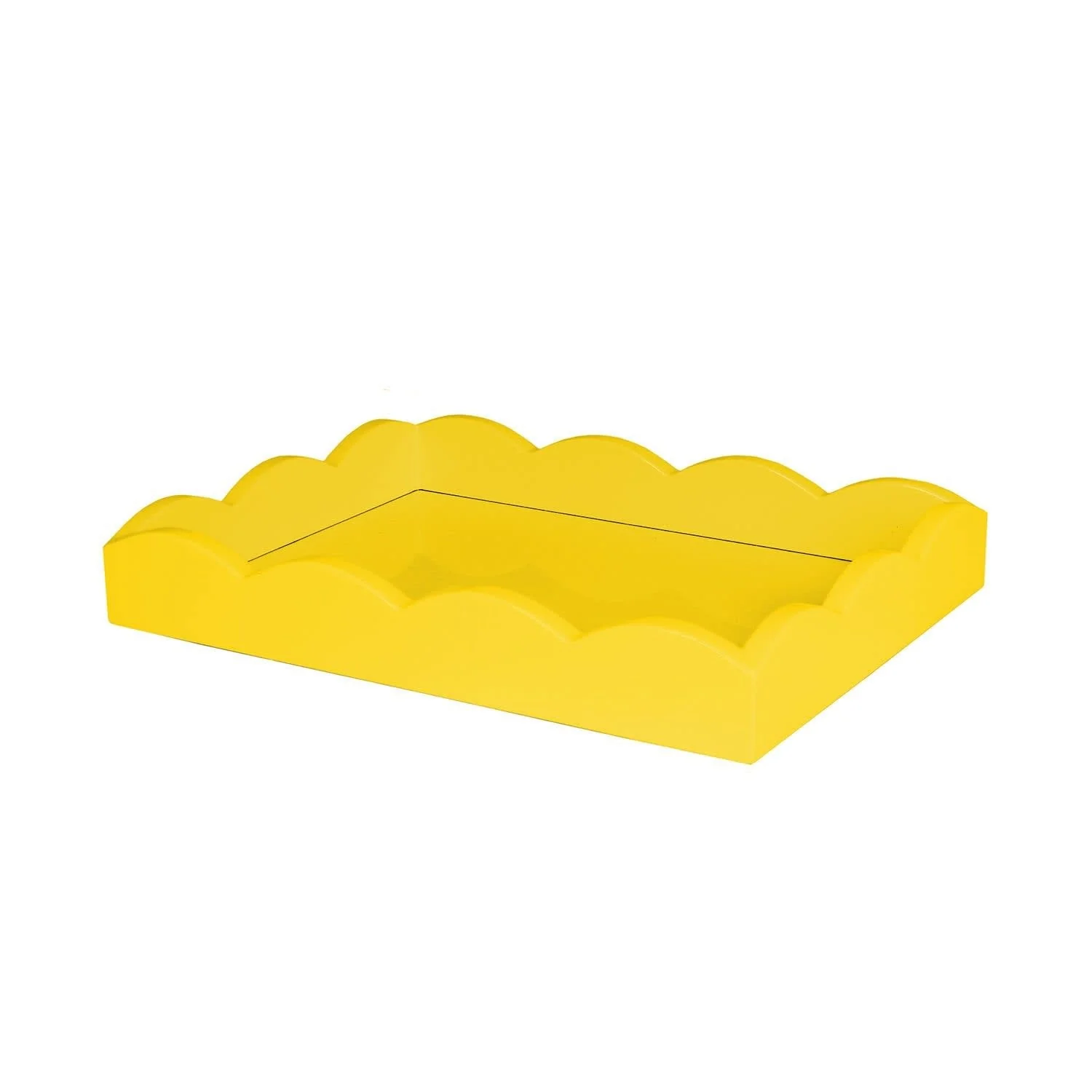 Small Lacquered Scalloped Tray