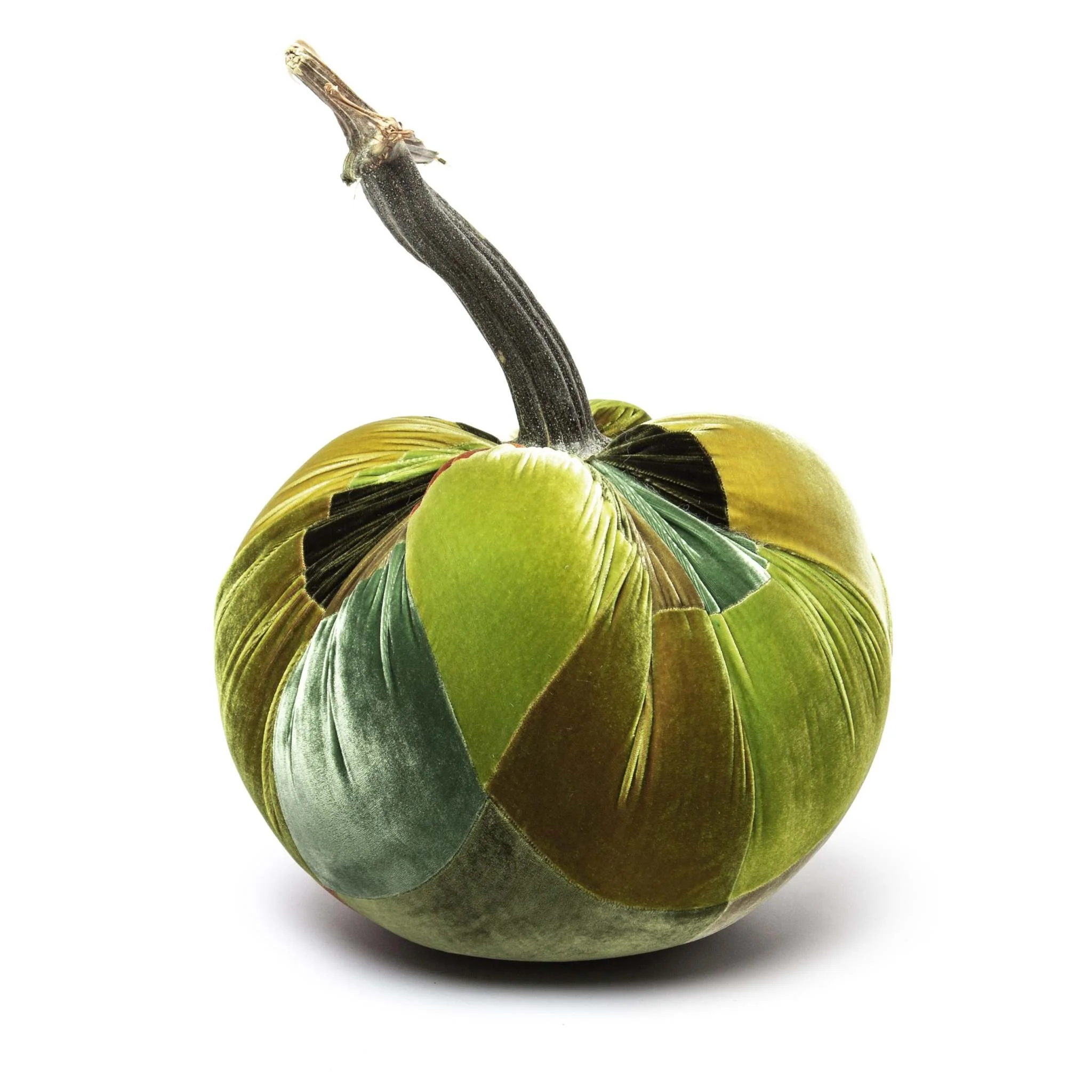 Small Patchwork Velvet Pumpkin