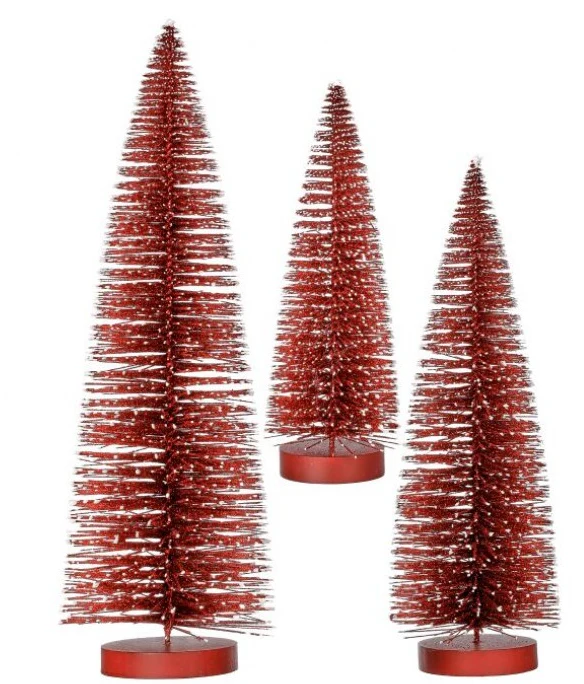 Snow Tipped Bottle Brush Tree - Image 2