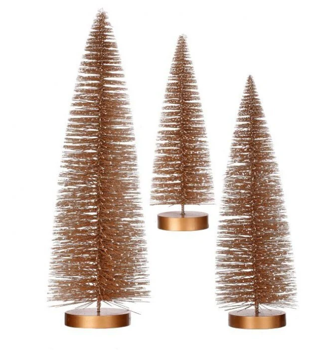 Snow Tipped Bottle Brush Tree - Image 3