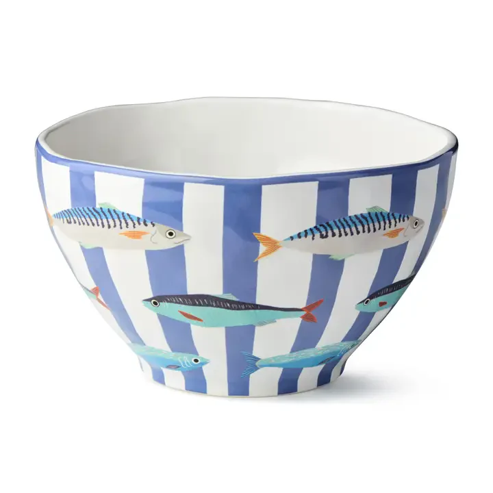 Something Fishy Deep Bowl, 9" X 5"