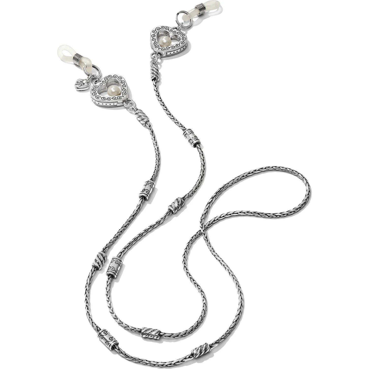 Sorority Row Eyeglass Chain Silver-Pearl