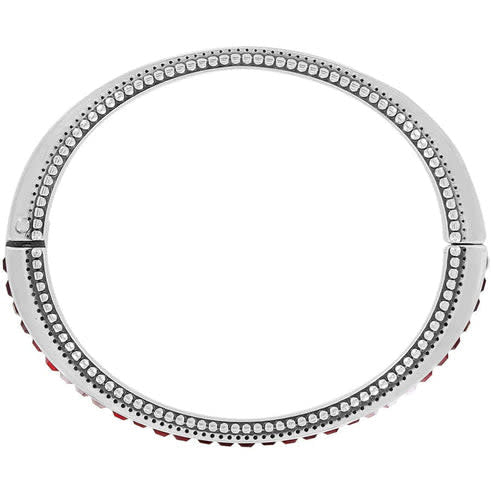 Spectrum Hinged Bangle - Red - Image 2