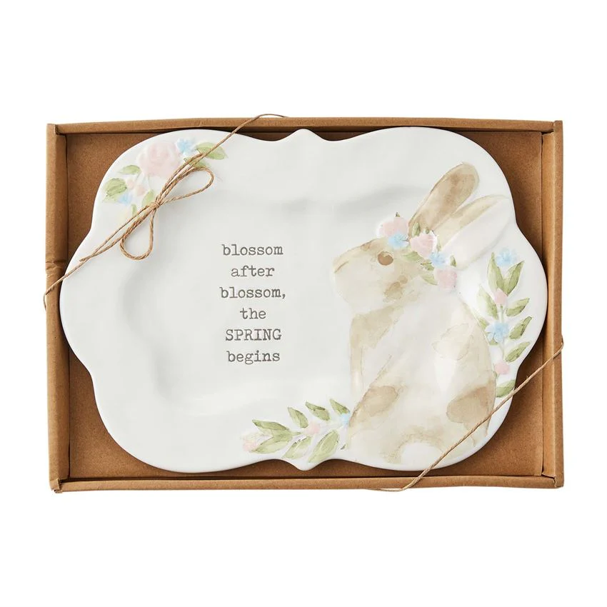 SPRING BUNNY PLATTER