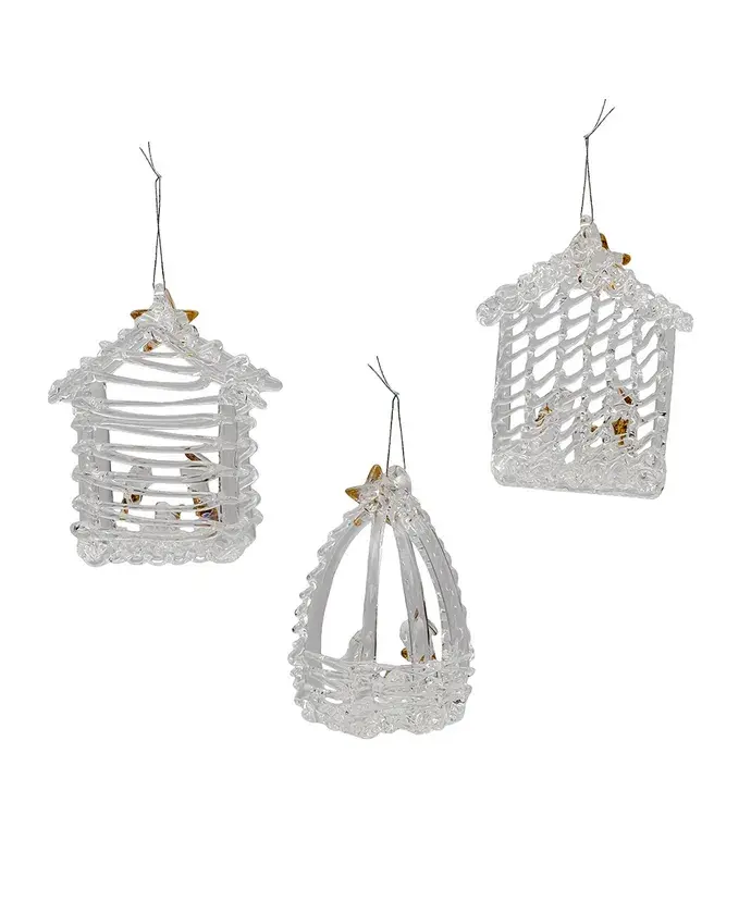 Spun Glass Nativity Ornament Set - Image 3