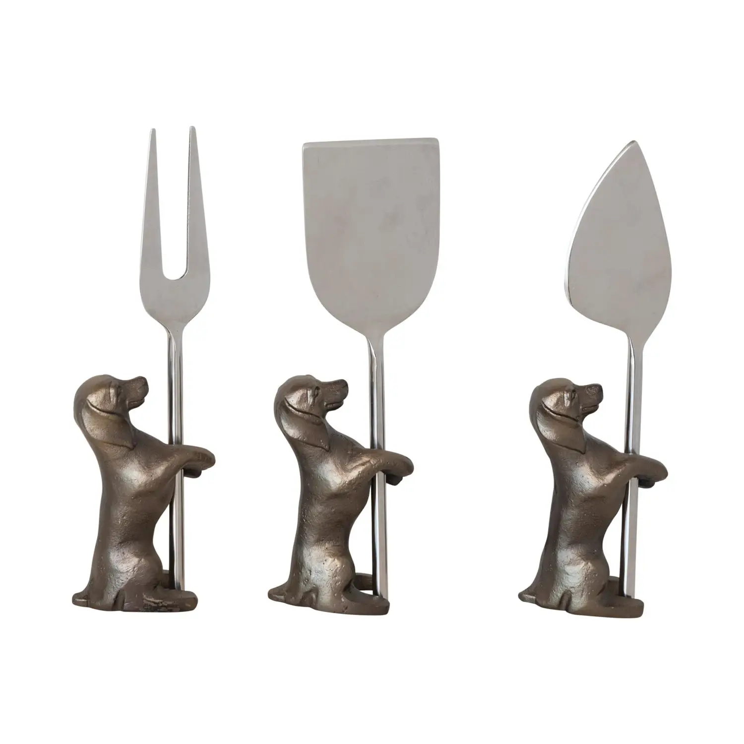 Stainless Steel Knives with Dog Stands - Image 3